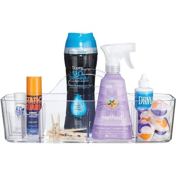 Clear Plastic Cosmetic Organizer Tote Makeup Storage Bin Bathroom Shower Caddy - Picture 4 of 7